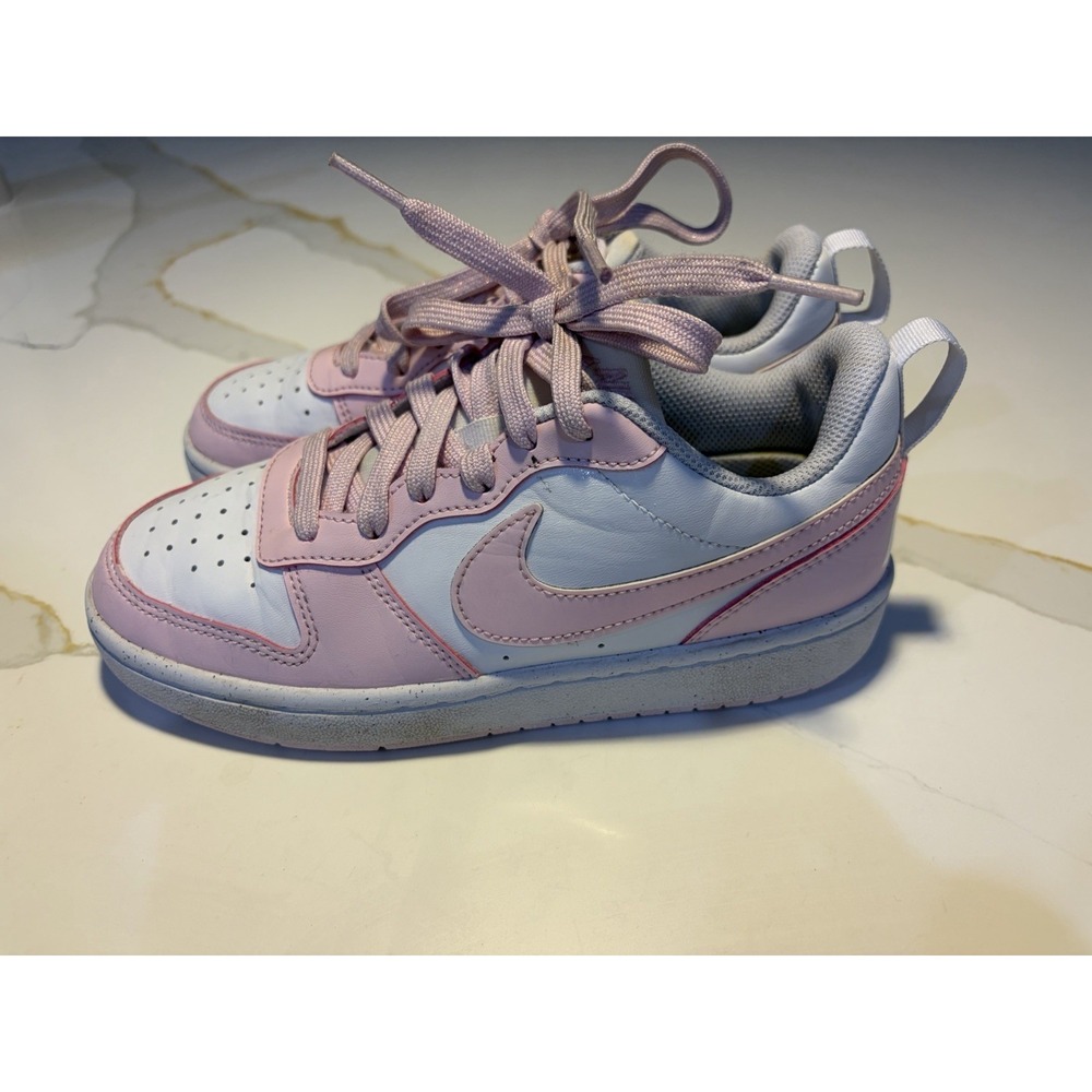 Nike Court Borough Low Recraft GS Pink White Sneakers Youth Size 4Y Girls  Shoes